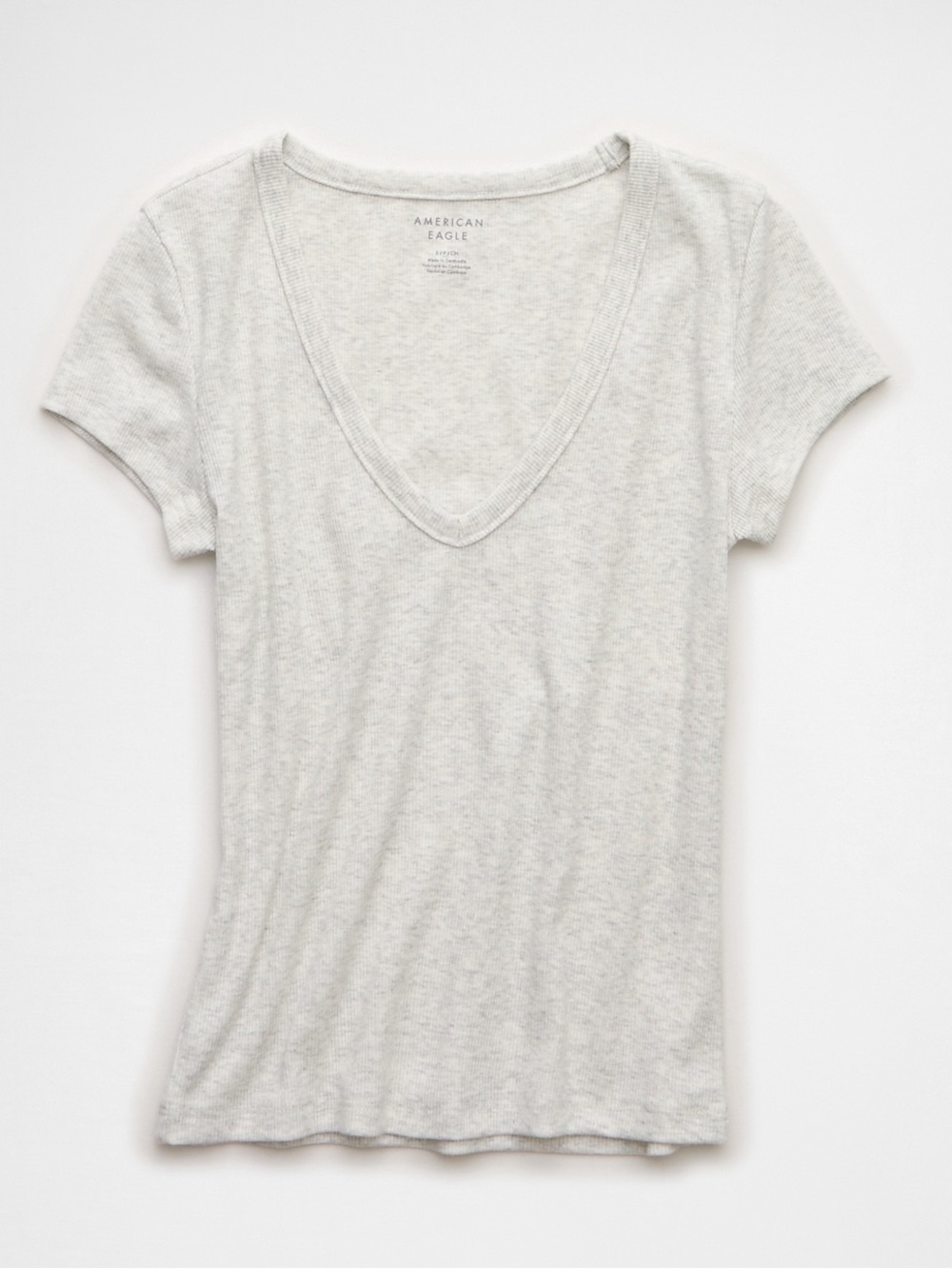 American Eagle Outfitters V-Neck Hey Baby Tee